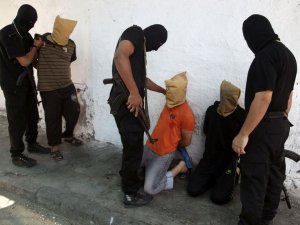 Gazze'de 11 İsrail ajanı idam edildi