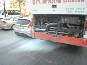 Otobüs şoförü faciayı önledi