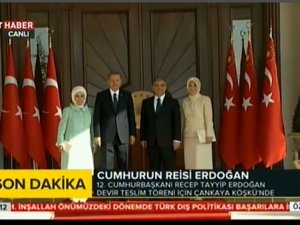 Erdoğan Çankaya Köşkü'nde