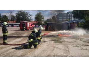 Edirne İtfaiyesinin Tatbikatı Nefes Kesti