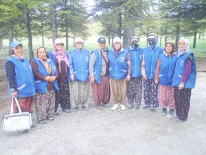 Karapınar'da kadınlar erozyonla savaşıyor