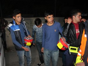 Yamaçta mahsur kalanlar kurtarıldı