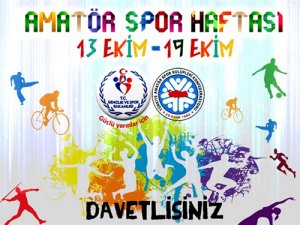 Amatör Spor haftası başladı