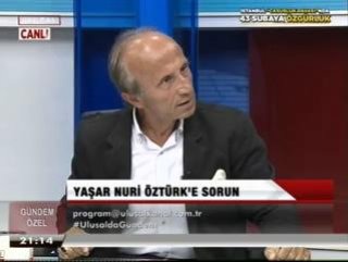 Yaşar Nuri Öztürk canlı yayında çıldırdı
