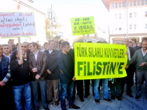 Konya'da İsrail protestosu