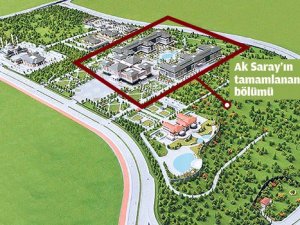 Ak Saray'ın sadece yarısı tamamlanmış