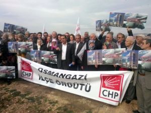 Chp’lilerden Termik Santral Eylemi