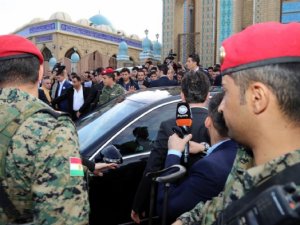 Irak'ta Davutoğlu'nu Kürt keskin nişancılar korudu