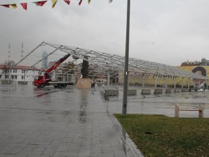 Konya Kitap Fuarı çalışmaları devam ediyor