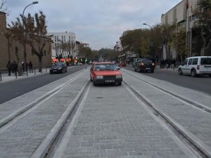 Tramvay hattı otoparka döndü