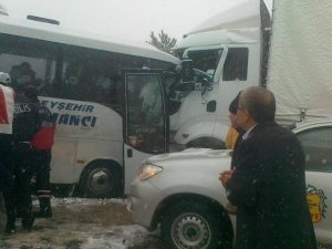 Beyşehir Yolu'nda feci kaza