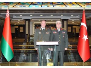 Beyaz Rusya Genelkurmay Heyeti Necdet Özel'i Ziyaret Etti