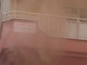 Karşehir'de yangın