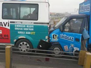 Çevre yolunda zincirleme kaza!