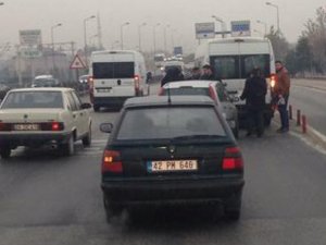 1. Organize girişi önünde kaza!