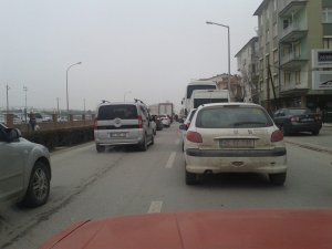 Şehirde trafik karıştı!