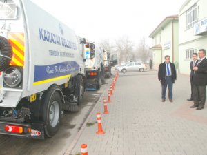 Karatay Belediyesi'ne yeni temizlik araçları