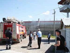 Beyşehir cezaevinde yangın tatbikatı