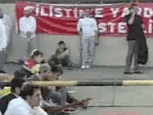 İsrail Büyükelçiliği'nde protesto / video