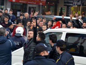 Konya'da gerginliği polis önledi