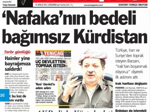Yeniçağ Barzani manşetinde fena çuvalladı
