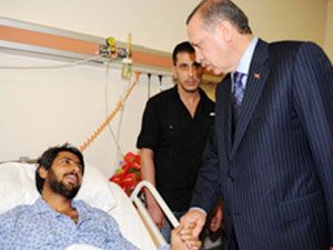 Başbakan Erdoğan Gazze Gazisi Taşkın’ı ziyaret etti