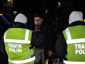 Konya'da sürücülere alkol kontrolü