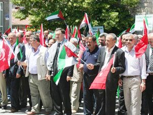 Beyşehir, İsrail ve PKK’yı protesto etti