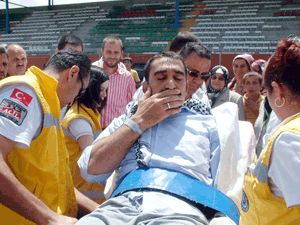 İsrail askerlerinin yaraladığı gönüllü Konya'ya getirildi