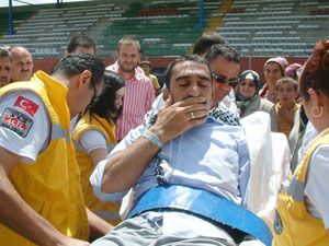 İsrail askerlerinin yaraladığı gönüllü Konya'ya getirildi