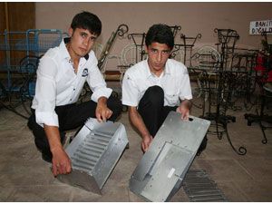 Öğrenciler katlanabilir mangal yaptı