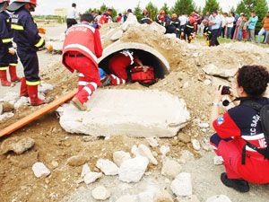 Ereğli Devlet Hastanesi’nde afet tatbikatı yapıldı