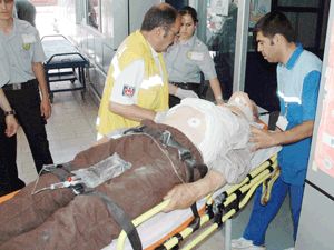 Erik ağacına uzanırken damdan düşerek yaralandı