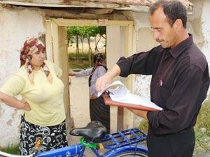 Mahalle muhtarı farklı bir uygulamaya imza attı