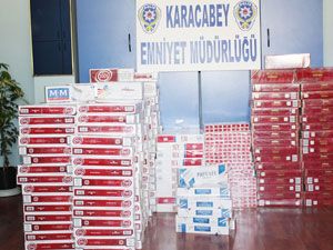 Kargoyla sigara kaçakçılığına polis darbesi