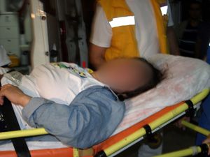 Kocası tarafından darp edilen engelli kadın hastanelik oldu