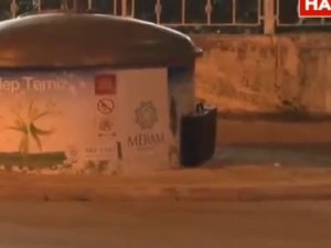 Şüpheli çantadan çatal bıçak çıktı