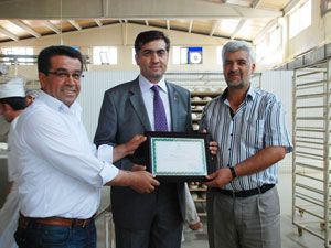 Aymek’e Meram’dan teşekkür belgesi