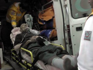 Kalp krizi geçiren sürücü ağaca çarparak durabildi