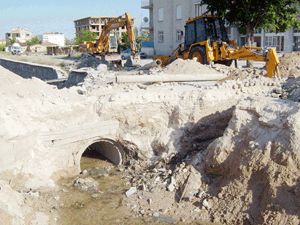 Cihanbeyli’de sel felaketine karşı önlem