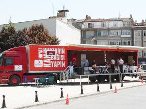 Kızılay’ın kan bağış TIR’ı Konya’da