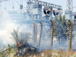 Trafo merkezinde yangın çıktı