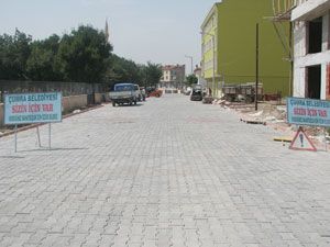 İzzetbey'de kaldırım çalışmaları başladı