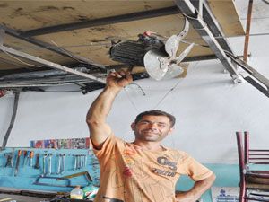 Ustalar sanayi tipi klimayla serinliyor