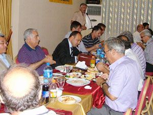 Kulu Kaymakamına veda yemeği verildi