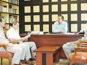 Fedai Erdoğan veda ziyareti gerçekleştirdi
