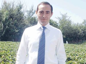 Kaymakam Yıldız çilek bahçelerini gezdi