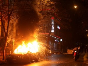 Yunanistan'da Çipras protestosu