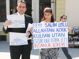 Konsomatrislerden Salim Uslu hakkında suç duyurusu