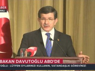 Başbakan Davutoğlu ABD'de konuştu